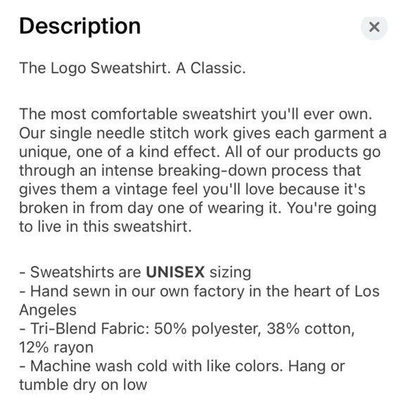 NOT FOR SALE Aviator Nation Logo Crew, Small - Picture 5 of 5